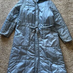 Vintage Women’s Marshall Field’s Stylish Blue Quilted Coat